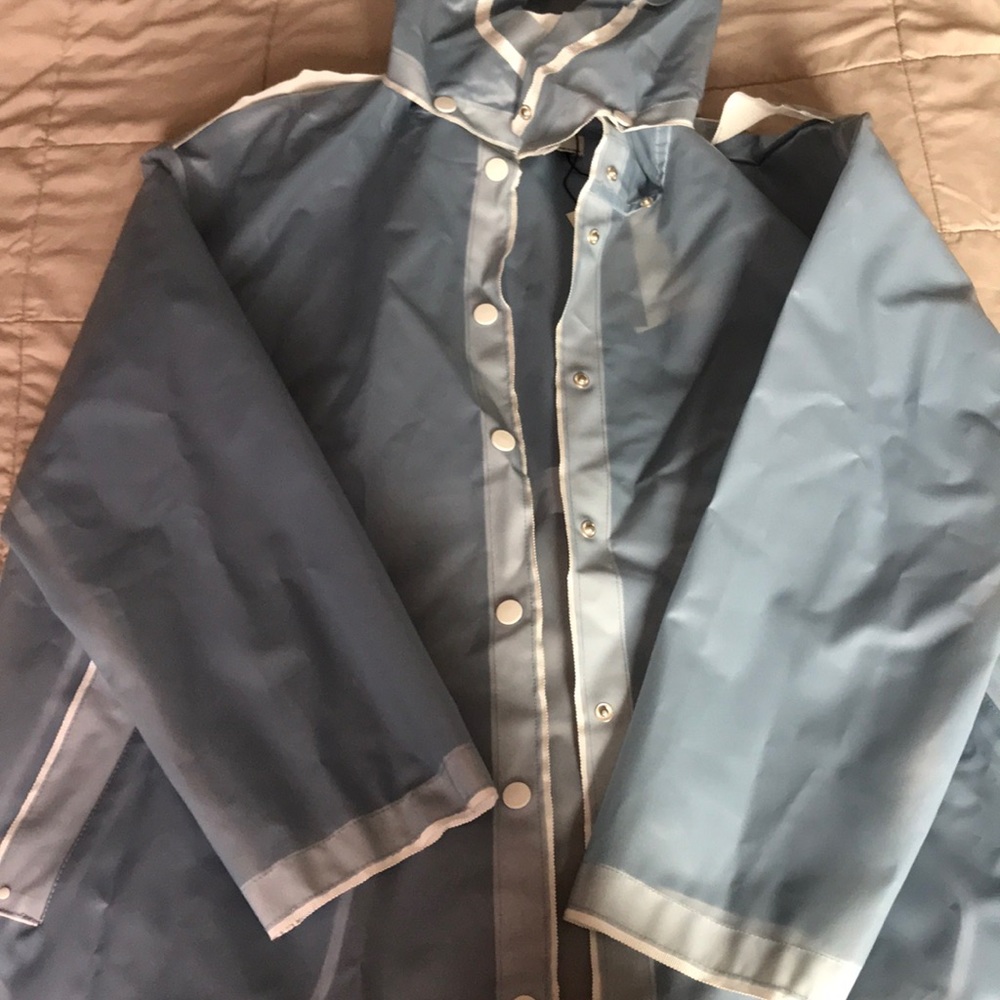 Zara blue rain coat